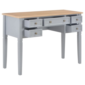 Birou de scris, gri, 109,5 x 45 x 77,5 cm, lemn - Img 2