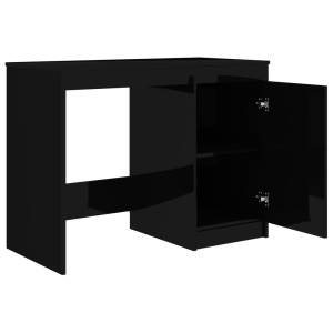 Birou, negru extralucios, 100 x 50 x 76 cm, PAL - Img 6