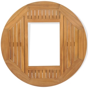 Blat de masă pentru lada de bere, 70 cm, lemn de tec - Img 7
