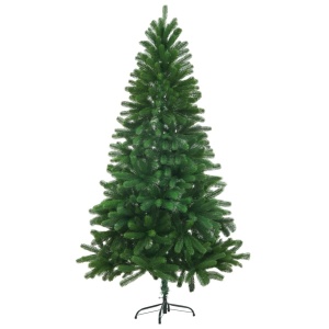 Brad de Crăciun artificial, ace cu aspect natural, 150 cm verde - Img 2