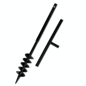 Burghiu manual găuri in pământ 100 mm cu tub prelungitor 9 m - Img 4