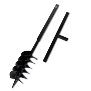 Burghiu manual găuri in pământ 150 mm cu tub prelungitor 9 m - Img 3