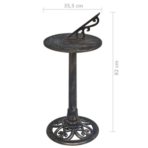 Cadran solar, bronz, 35,5 x 82 cm, plastic - Img 5