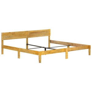 Cadru de pat, 200 cm, lemn masiv de mango - Img 2