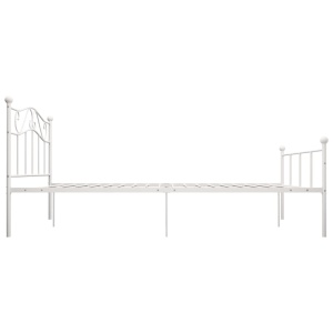 Cadru de pat, alb, 160 x 200 cm, metal - Img 4