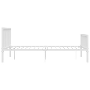 Cadru de pat, alb, 180 x 200 cm, metal - Img 4