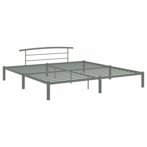 Cadru de pat, gri, 180 x 200 cm, metal - Img 3