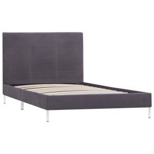 Cadru de pat, gri, 90 x 200 cm, material textil - Img 2