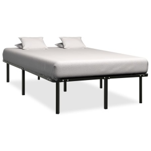 Cadru de pat, negru, 160 x 200 cm, metal