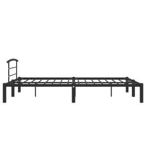 Cadru de pat, negru, 160 x 200 cm, metal - Img 4