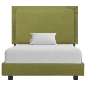 Cadru de pat, verde, 90 x 200 cm, material textil - Img 2