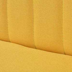 Canapea cu material textil, 117 x 55,5 x 77 cm, galben - Img 2