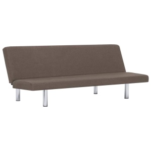 Canapea extensibilă, gri taupe, poliester - Img 2