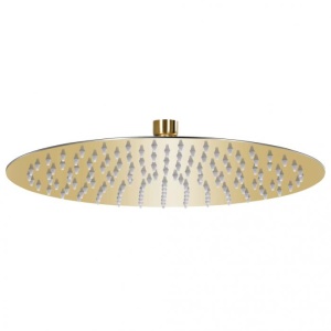 Cap de duș tip ploaie rotund, auriu, 30 cm, oțel inoxidabil