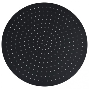 Cap de duș tip ploaie rotund, negru, 50 cm, oțel inoxidabil - Img 4