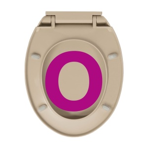 Capac WC cu inchidere silențioasă, bej, oval - Img 10