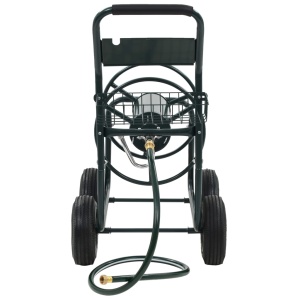 Cărucior pentru furtun de grădină cu racord 1/2", 75 m, oțel - Img 2