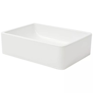 Chiuvetă ceramică, alb, 41 x 30 x 12 cm - Img 3