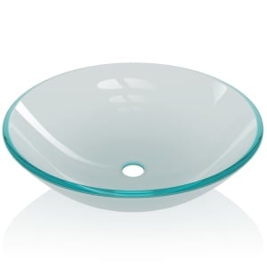 Chiuvetă din sticlă securizată, 42 cm, mătuită - Img 3