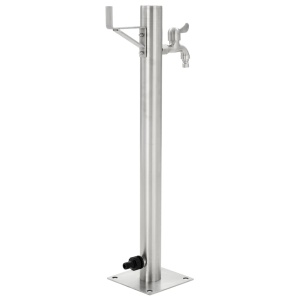 Coloană de apă de grădină, 65 cm, oțel inoxidabil, rotund - Img 3