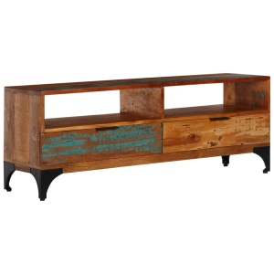 Comodă TV, 118 x 35 x 45 cm, lemn masiv reciclat