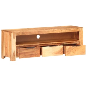 Comodă TV, 119 x 30 x 41 cm, lemn masiv de acacia - Img 3