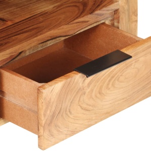 Comodă TV, 119 x 30 x 41 cm, lemn masiv de acacia - Img 6