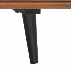 Comodă TV, 140x30x40 cm, lemn masiv de acacia - Img 5