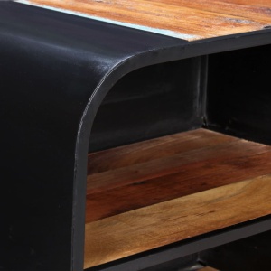 Comodă TV din lemn masiv reciclat, 90 x 30 x 48 cm - Img 2