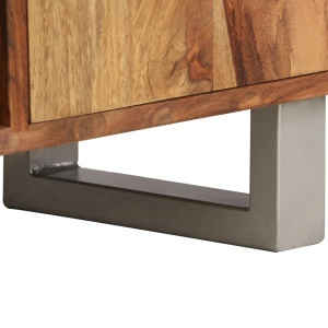 Comodă TV, sheesham masiv, finisaj culoarea mierii 118x30x40 cm - Img 12