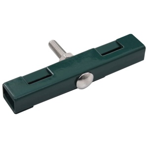 Conector in formă de U grilaj grădină, 10 seturi, verde - Img 3