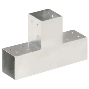 Conectori de grindă, formă T, 4 buc, 81x81 mm, metal galvanizat - Img 2
