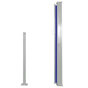 Copertină laterală retractabilă, albastru, 120 x 300 cm - Img 3