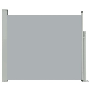 Copertină laterală retractabilă de terasă, gri, 100 x 300 cm - Img 2