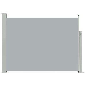 Copertină laterală retractabilă de terasă, gri, 100 x 500 cm - Img 2