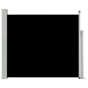 Copertină laterală retractabilă de terasă, negru, 100x300 cm - Img 2