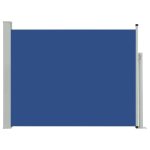 Copertină laterală retractabilă terasă, albastru, 140x500 cm - Img 2