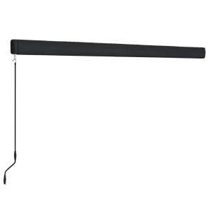 Copertină manuală tip casetă, albastru și alb, 450 x 300 cm - Img 4