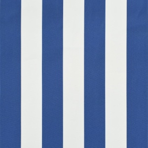 Copertină retractabilă, albastru și alb, 300 x 150 cm - Img 3