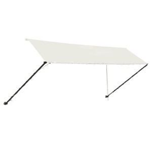 Copertină retractabilă cu LED, crem, 400 x 150 cm - Img 8