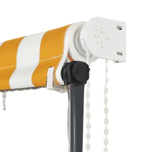 Copertină retractabilă cu LED, galben și alb, 150 x 150 cm - Img 7