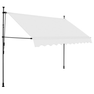 Copertină retractabilă manual cu LED, crem, 300 cm - Img 2