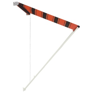 Copertină retractabilă, portocaliu și maro, 400 x 150 cm - Img 4