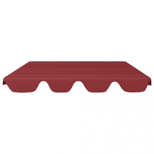 Copertină rezervă leagăn grădină roșu vin 192x147 cm 270 g/m - Img 3