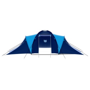 Cort camping textil, 9 persoane, albastru inchis și albastru - Img 6