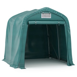 Cort de garaj, verde, 2,4 x 2,4 m, PVC - Img 2