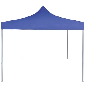Cort de petrecere pliabil profesional, albastru, 2 x 2 m, oțel - Img 2