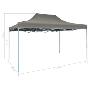 Cort pliabil pop-up, antracit, 3 x 4,5 m - Img 10