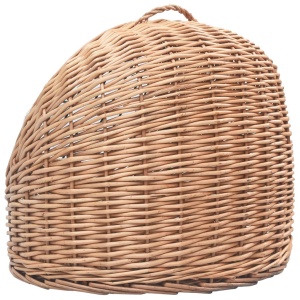 Coș transport pentru pisici, 60x45x45 cm, răchită naturală - Img 6