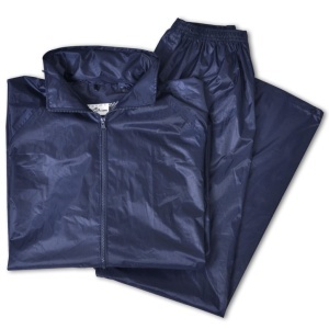 Costum ploaie bărbați 2 piese cu glugă Bleumarin XL - Img 6